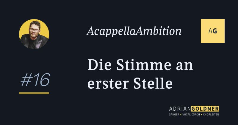 Die Stimme an erster Stelle
