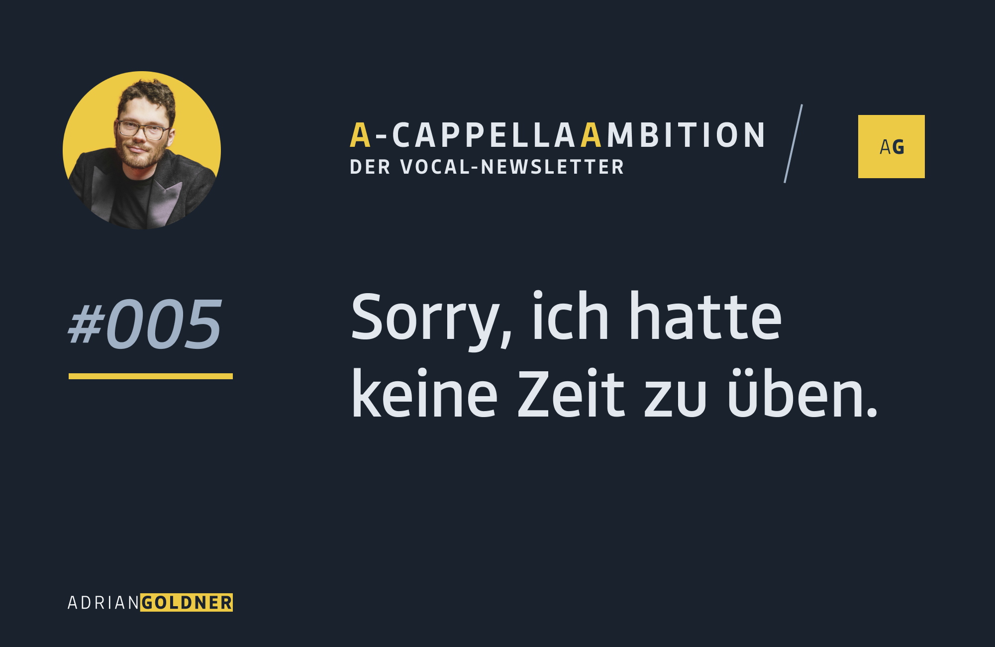 Sorry, ich hatte keine Zeit zu üben